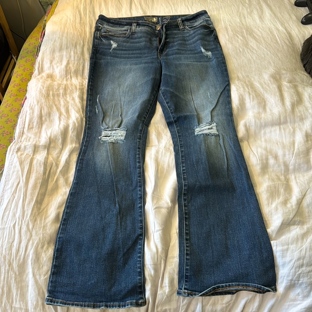 Kut from the Kloth jeans, Natalie Fab Ab Bootcut High Rise Jeans, size 14